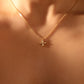 18K Gold Diamond Lucky Leaf Necklace