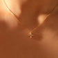 18K Gold Diamond Lucky Leaf Necklace