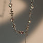 Platinum Plated Opal Twist Necklace