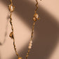 18K Real Gold Plated White Pearls Necklace