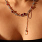 Red Gem Twist Necklace