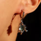 Platinum Plated Opal Dangle Earrings