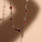 Red Gem Twist Necklace