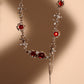 Red Gem Twist Necklace