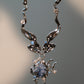 Platinum Plated Blue Shell Necklace