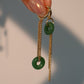 18K Real Gold Plated Jade Dragon Necklace  (EARRINGS INCLUDED)