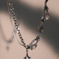 Platinum Plated Moonlight Star Necklace
