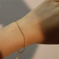 18K Gold Vermeil Diamond Chain Bracelet