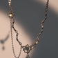 Platinum Plated Opal Dangle Necklace