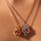 18K Real Gold Plated Heart Necklace