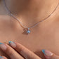 925 Sterling Silver Moonstone Heart Necklace