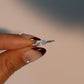 925 Sterling Silver Blue Gem Flower Ring