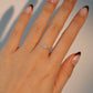 925 Sterling Silver Blue Gem Flower Ring