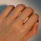 925 Sterling Silver Blue Gem Flower Ring