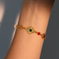 18K Real Gold Plated Natural Agate Pearl Star Bracelet