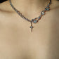 Platinum Plated Moonlight Star Necklace
