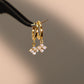 18K Gold Vermeil Lucky Leaf Hoop Earrings