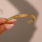 18K Gold Stainless Steel Diamond Star Bracelet
