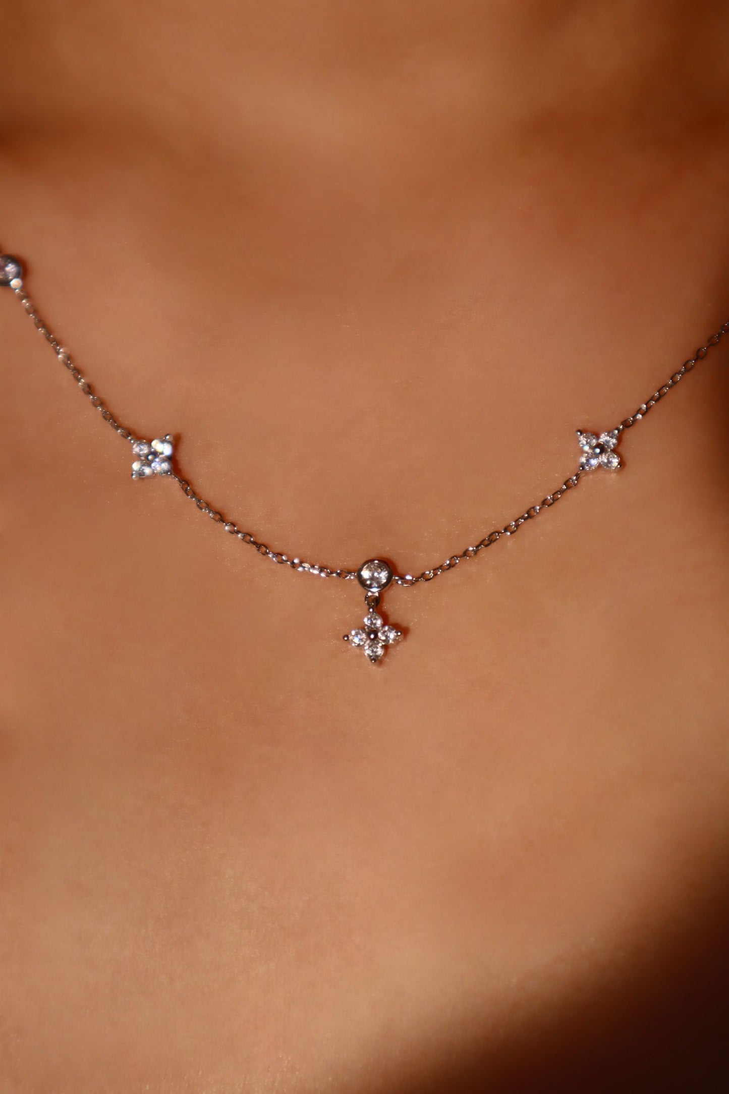 925 Sterling Silver Lucky Leaf Necklace