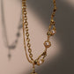 18K Real Gold Plated Pearl Star Necklace