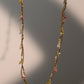 18K Gold Multi Color Gem Necklace