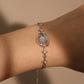 925 Sterling Silver Moonstone Saturn Star Bracelet