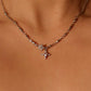 Platinum Plated Diamond Cross Necklace