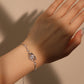 925 Sterling Silver Moonstone Saturn Star Bracelet