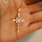 14K Real Gold Plated Eternal Cross Necklace