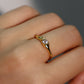 18K Gold Vermeil Diamond Ring