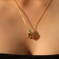 18K Real Gold Plated Heart Necklace