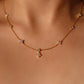 18K Gold Vermeil Lucky Leaf Necklace