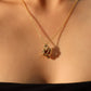18K Real Gold Plated Heart Necklace