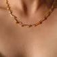 18K Gold Multi Color Gem Necklace