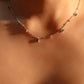 925 Sterling Silver Green Gems Necklace