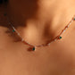 925 Sterling Silver Green Gems Necklace