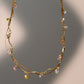 18K Gold Multi Color Gem Necklace