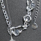 Platinum Plated Moonlight Star Necklace