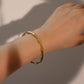 18K Gold Stainless Steel Bamboo Bracelet