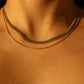 18K Gold Stainless Steel Layer Necklace