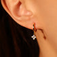 18K Gold Vermeil Lucky Leaf Hoop Earrings