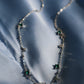 925 Sterling Silver Green Gems Necklace