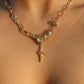 18K Real Gold Plated Opal Star Necklace
