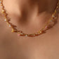18K Gold Multi Color Gem Necklace