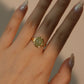 18K Real Gold Stainless Steel Natural Jade Ring