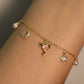 18K Real Gold Plated Magic Moon Star Bracelet