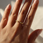 18K Gold Vermeil Color Gems Ring