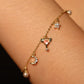 18K Real Gold Plated Magic Moon Star Bracelet