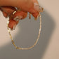 18K Gold Vermeil Diamond Chain Bracelet