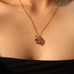 18K Real Gold Plated Heart Necklace